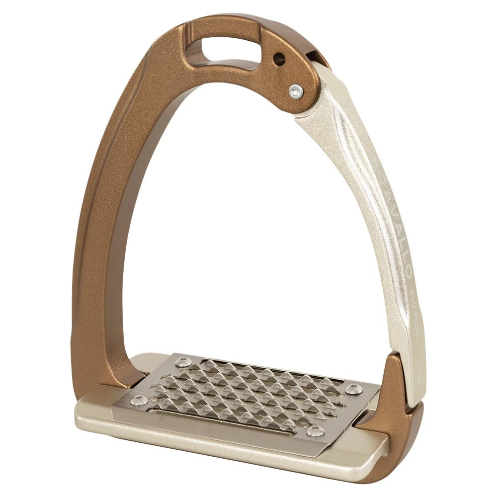 Acavallo Arena AluPlus 2.0 Stirrups Golden Brown 2 Acavallo Arena AluPlus 2.0 Stirrups Golden Brown - Image 2