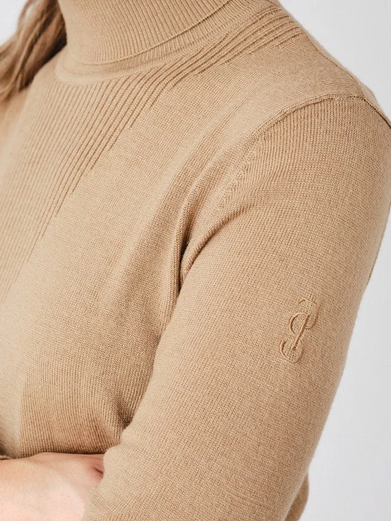PS Of Sweden Tara Fine Knit Sweater Camel 3 PS Of Sweden Tara Fine Knit Sweater Camel - Image 3