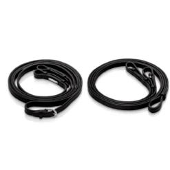 Utzon Equestrian Flat Leather Reins - Set For Double Bridle