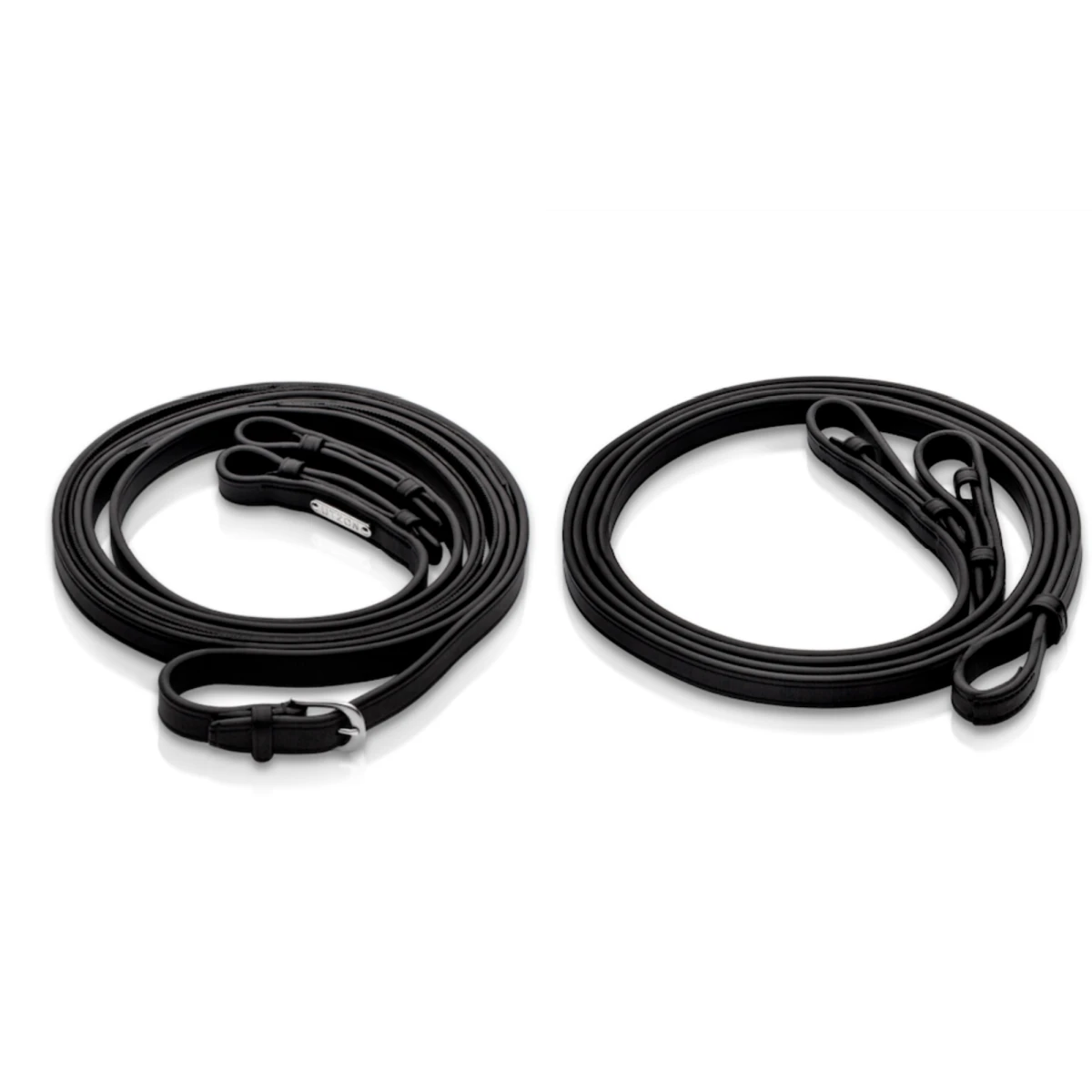 Utzon Equestrian Flat Leather Reins - Set For Double Bridle 1 Utzon Equestrian Flat Leather Reins - Set For Double Bridle
