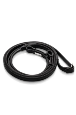 Utzon Equestrian Rolled Leather Reins - Rubber