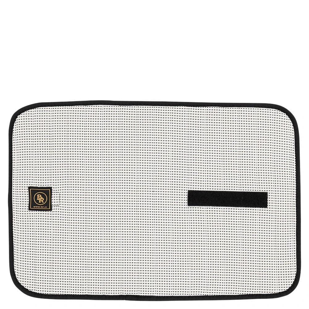 BR Equestrian Bamboo Charcoal Bandage Pads (pair) Off White 1 BR Equestrian Bamboo Charcoal Bandage Pads (pair) Off White