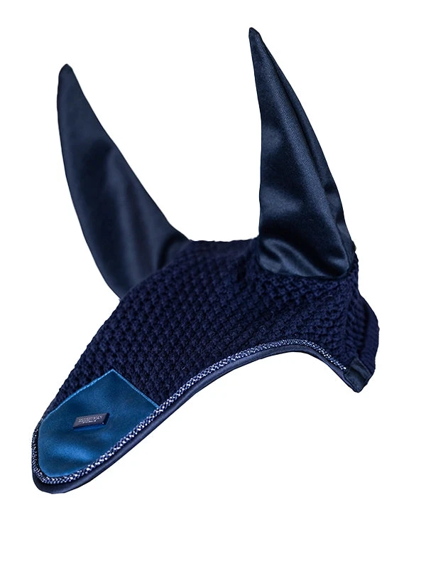 Equestrian Stockholm Ear Bonnet Blue Meadow 1 Equestrian Stockholm Ear Bonnet Blue Meadow