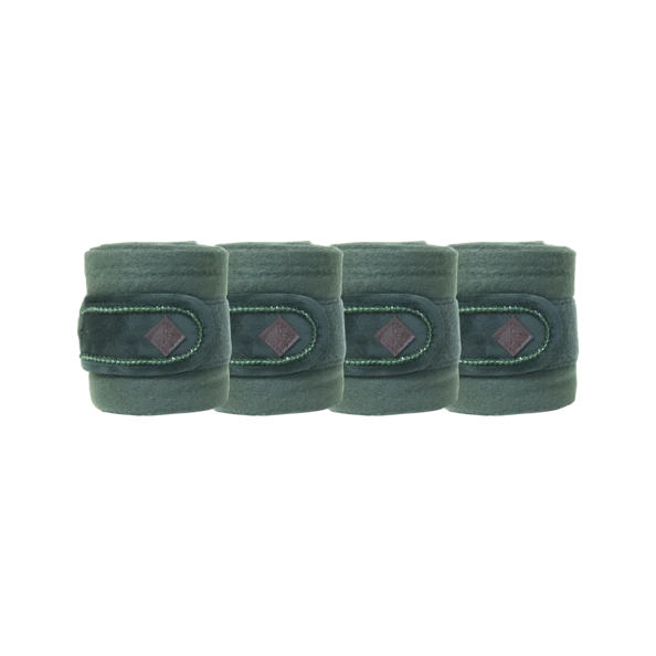 Kentucky Velvet Pearls Bandages Pine Green 2 Kentucky Velvet Pearls Bandages Pine Green - Image 2