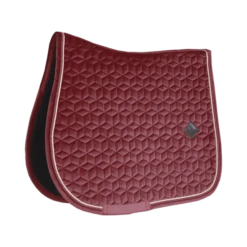 Kentucky Velvet Jump Saddle Pad Bordeaux