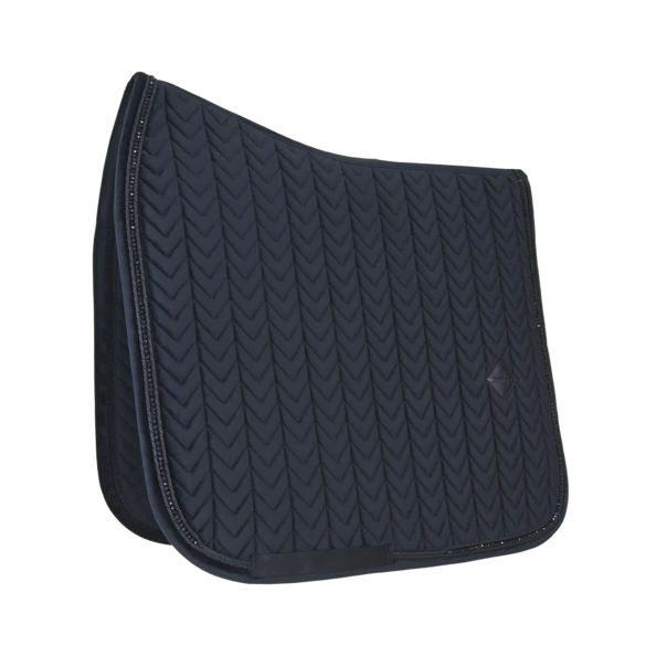 Kentucky Velvet Pearls Dressage Saddle Pad Black 1 Kentucky Velvet Pearls Dressage Saddle Pad Black