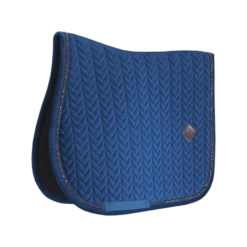Kentucky Velvet Pearls Jump Saddle Pad Navy