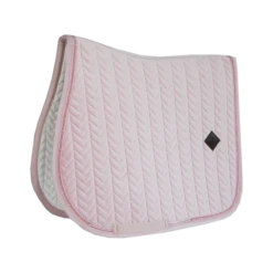 Kentucky Velvet Pearls Jump Saddle Pad Soft Rose
