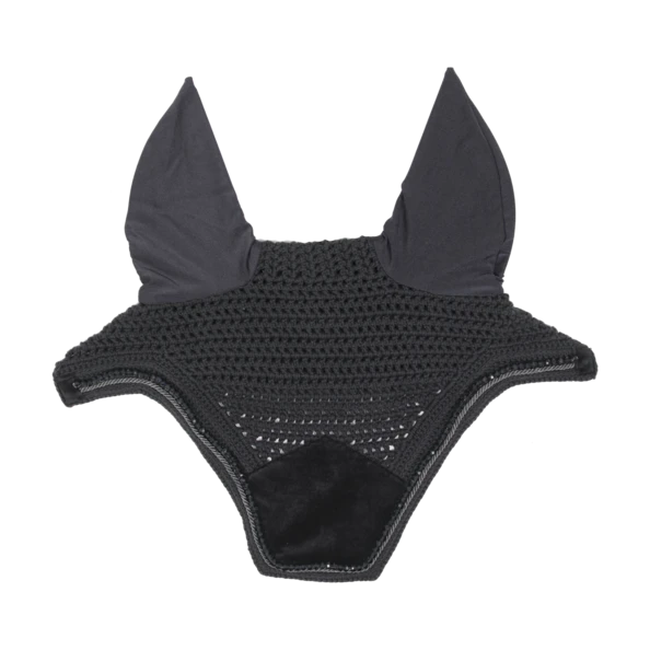 Kentucky Velvet Pearls Wellington Ear Bonnet Black 1 Kentucky Velvet Pearls Wellington Ear Bonnet Black