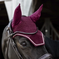 Kentucky Velvet Wellington Ear Bonnet Bordeaux