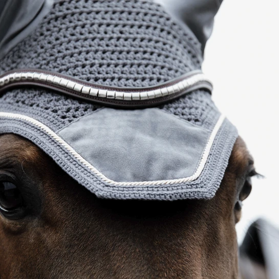 Kentucky Velvet Wellington Ear Bonnet Grey 2 Kentucky Velvet Wellington Ear Bonnet Grey - Image 2