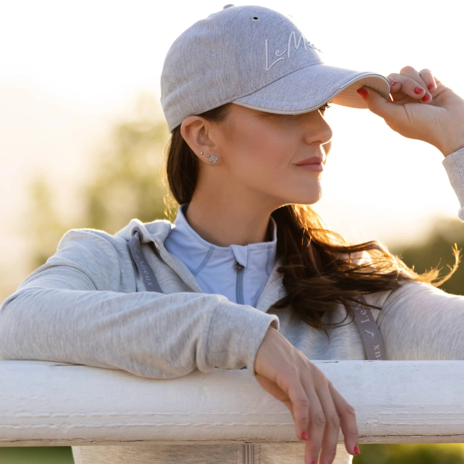 LeMieux Simone Cap Grey 2 LeMieux Simone Cap Grey - Image 2