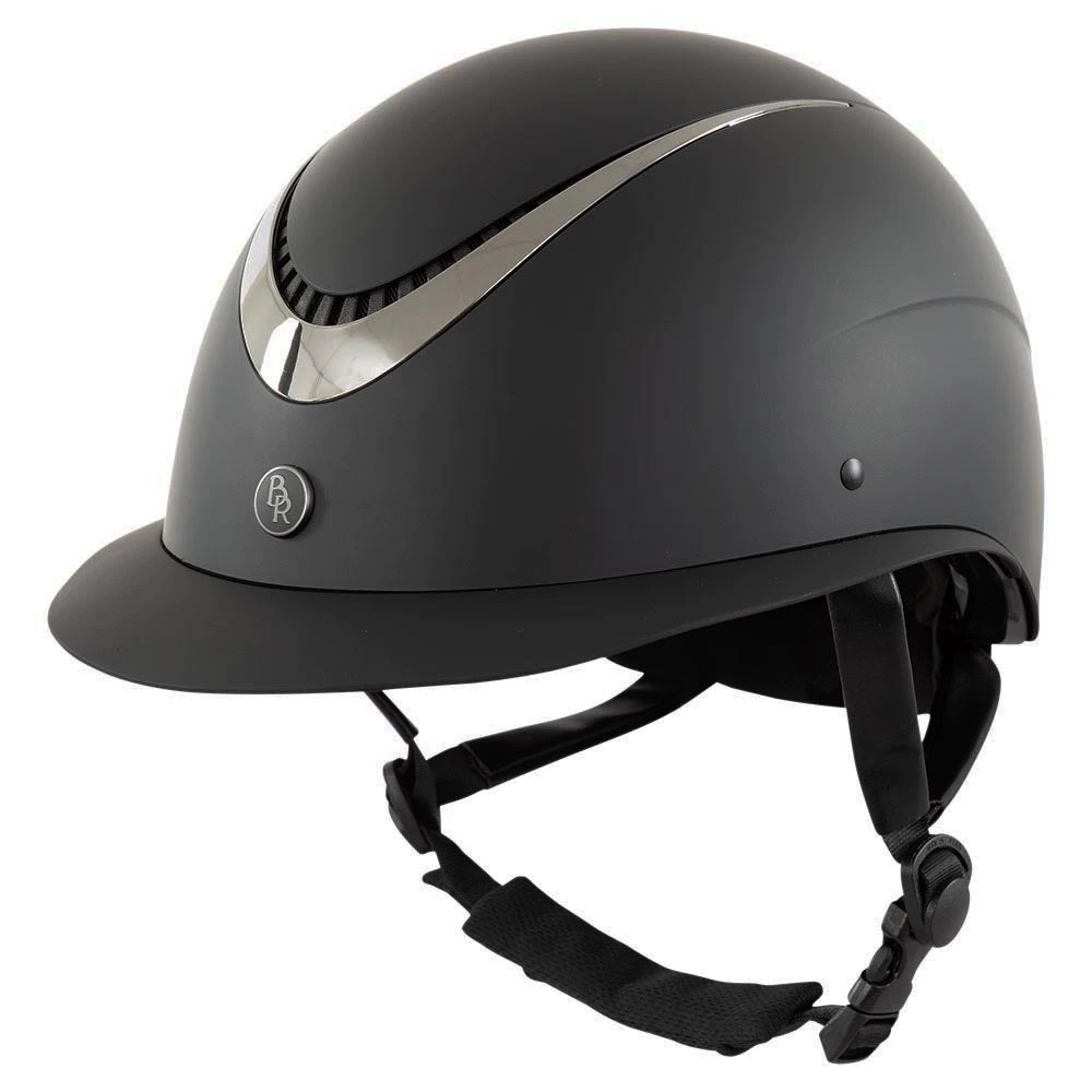BR Equestrian Theta Plus Helmet Black/Gunmetal 1 BR Equestrian Theta Plus Helmet Black/Gunmetal