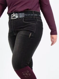 PS Of Sweden Curvy Jeanie Breeches Black Denim