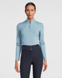 PS Of Sweden Alessandra Base Layer Aqua -Equestrian Club Alessandra Aqua Front 2