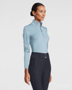 PS Of Sweden Alessandra Base Layer Aqua -Equestrian Club Alessandra Aqua Front Right 2