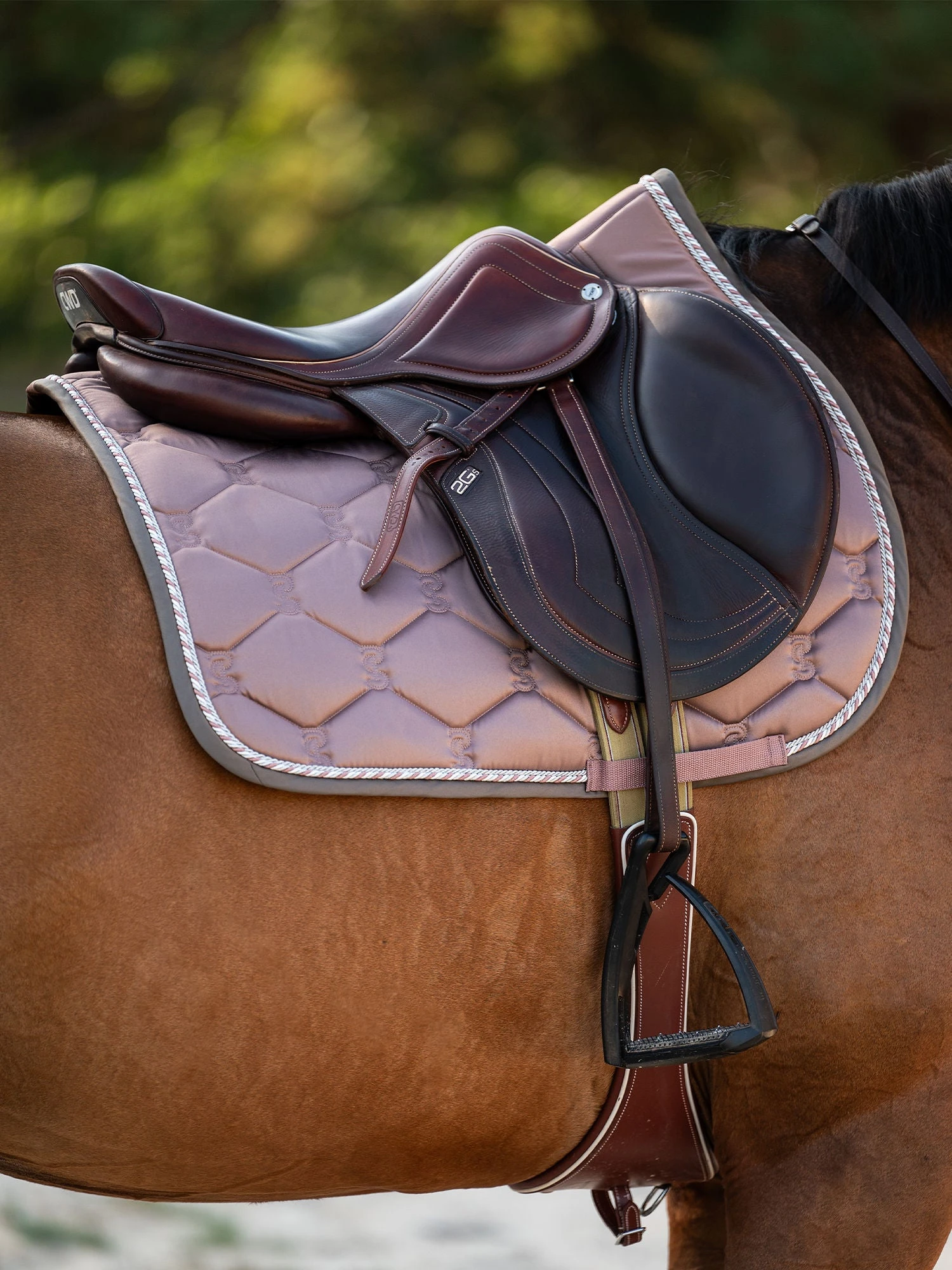 PS Of Sweden Signature Jump Saddle Pad Dusty Mauve 1 PS Of Sweden Signature Jump Saddle Pad Dusty Mauve