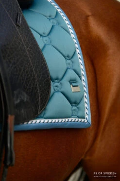 PS Of Sweden Monogram Dressage Saddle Pad Petrol -Equestrian Club DSC 0670