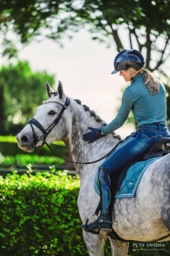 PS Of Sweden Monogram Dressage Saddle Pad Petrol -Equestrian Club DSC 4667