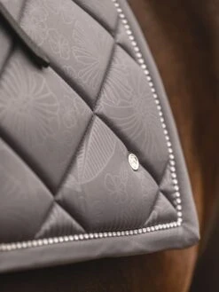 PS Of Sweden Floret Dressage Saddle Pad Grey -Equestrian Club FloretDressageGreycloseup