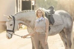 PS Of Sweden Floret Dressage Saddle Pad Sand -Equestrian Club FloretDressageMinnaPoloSand