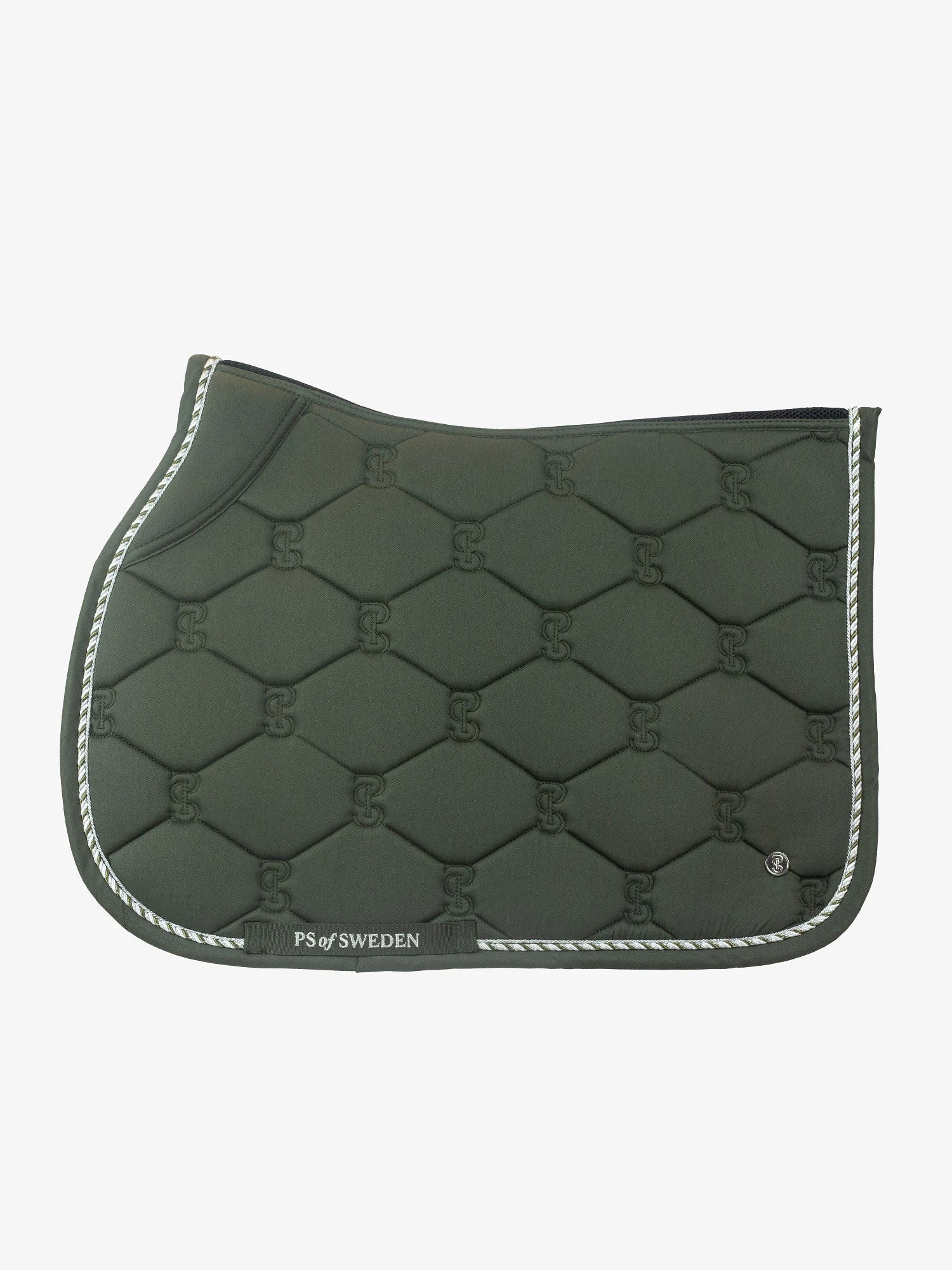 PS Of Sweden Cotton Signature Jump Saddle Pad Forest Green 1 PS Of Sweden Cotton Signature Jump Saddle Pad Forest Green
