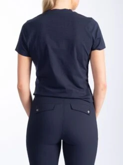 PS Of Sweden Signe Cotton T-Shirt Navy -Equestrian Club Navy Signe ss cotton tee 8775 1500x2000px