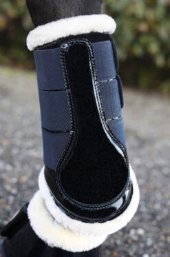 SD Design Hollywood Glamorous Fleece Brushing Boots Blueberry Twinkles -Equestrian Club O 287 SD Hollywood Glamorous Dressage Boots. Blueberry Twinkles.5 1