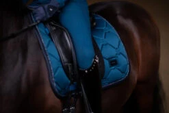 Equestrian Stockholm Dressage Saddle Pad Blue Meadow -Equestrian Club blue m1 2