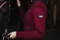 Equestrian Stockholm Fleece Jacket Bordeaux -Equestrian Club bordeaux fleece jacket equestrian stockholm 5
