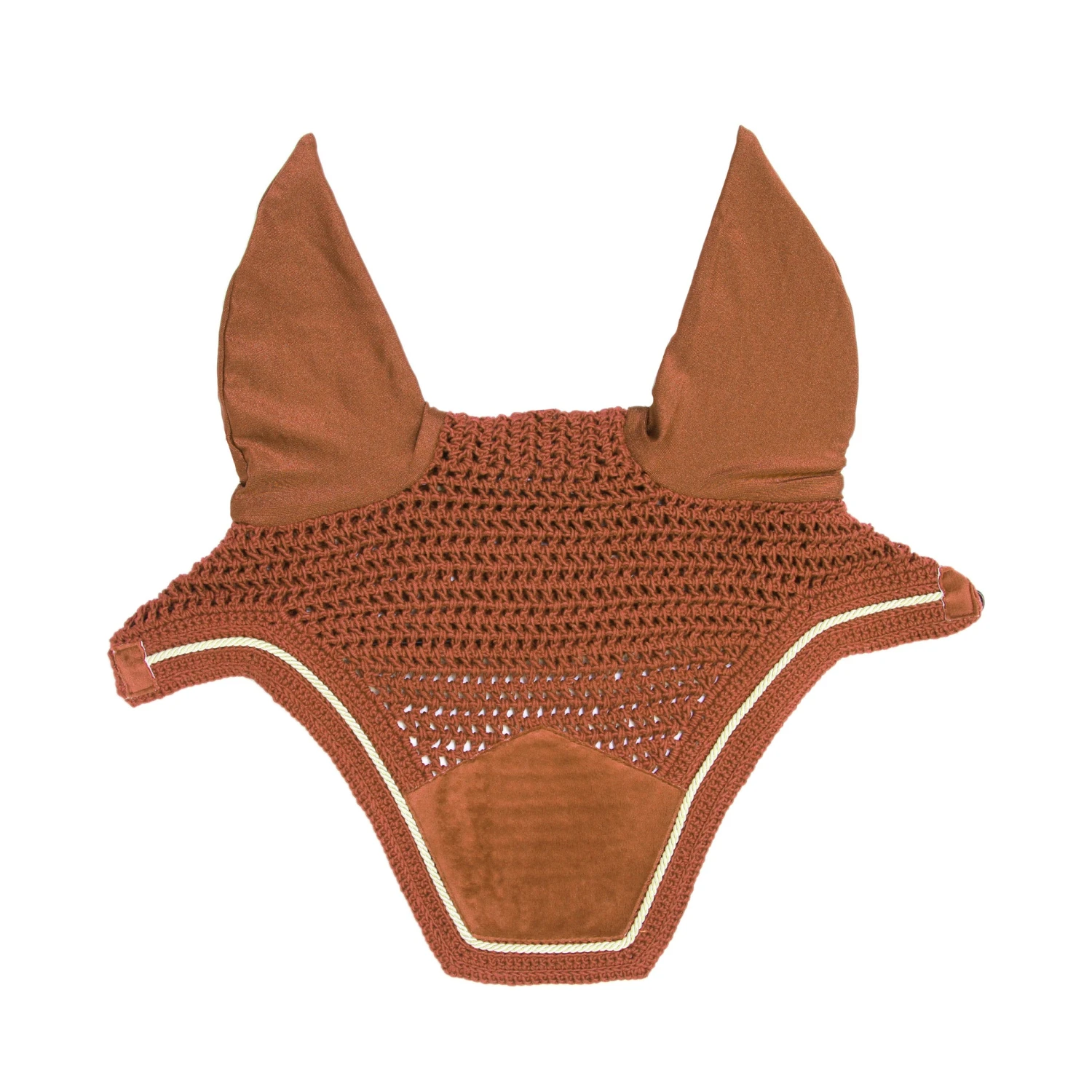 Kentucky Velvet Wellington Ear Bonnet Orange 1 Kentucky Velvet Wellington Ear Bonnet Orange