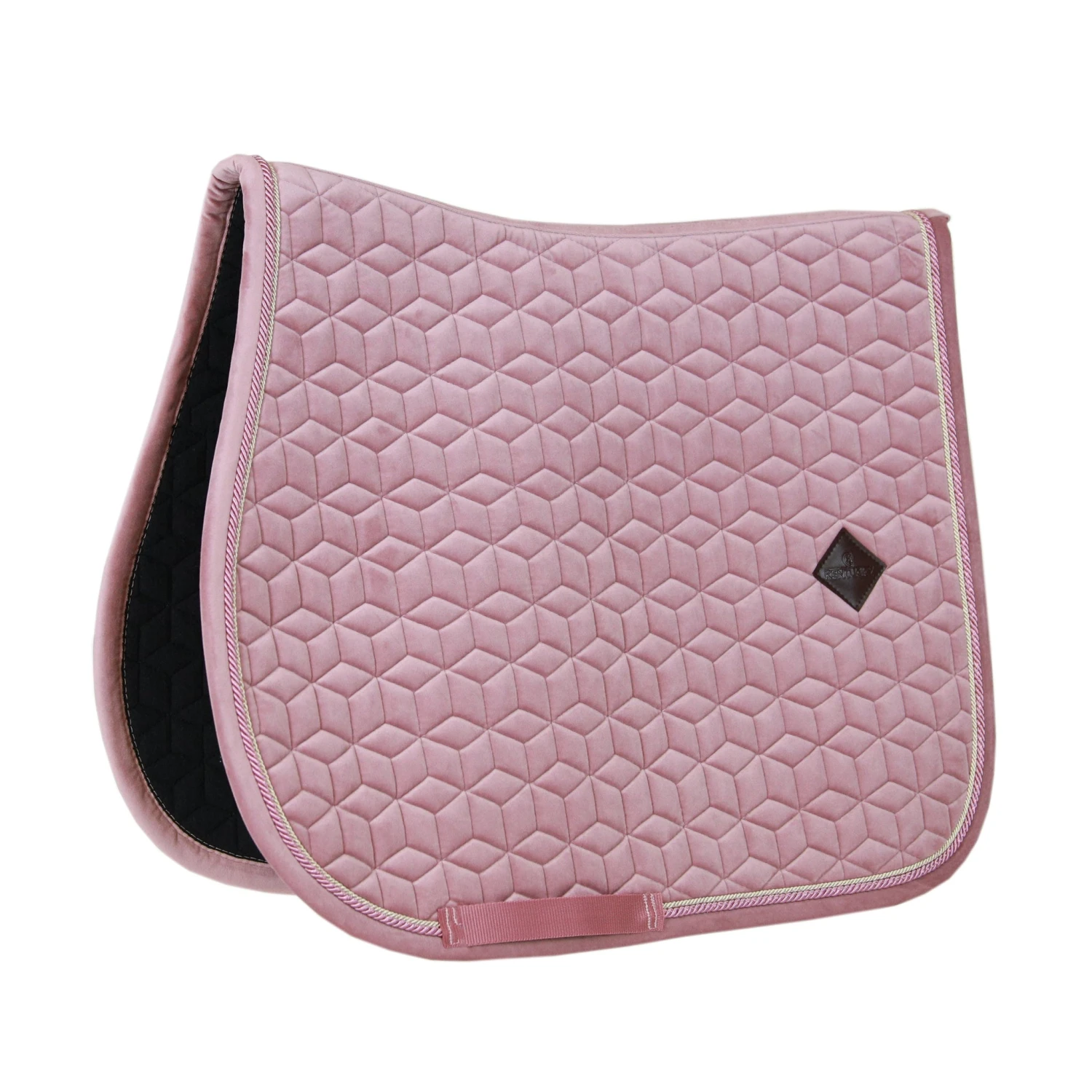 Kentucky Velvet Jump Saddle Pad Old Rose 1 Kentucky Velvet Jump Saddle Pad Old Rose