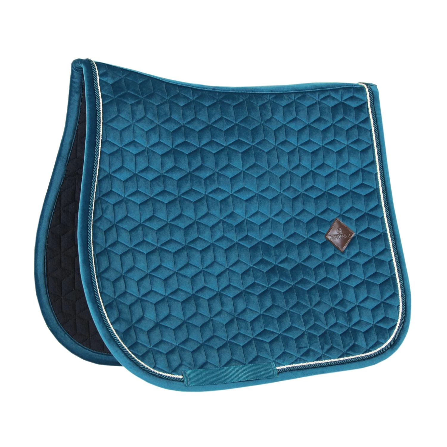 Kentucky Velvet Jump Saddle Pad Emerald 1 Kentucky Velvet Jump Saddle Pad Emerald
