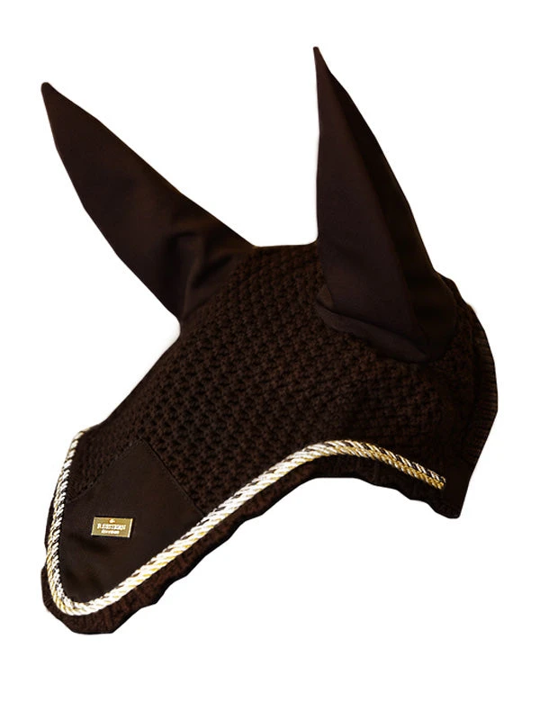 Equestrian Stockholm Ear Bonnet Golden Brown 1 Equestrian Stockholm Ear Bonnet Golden Brown