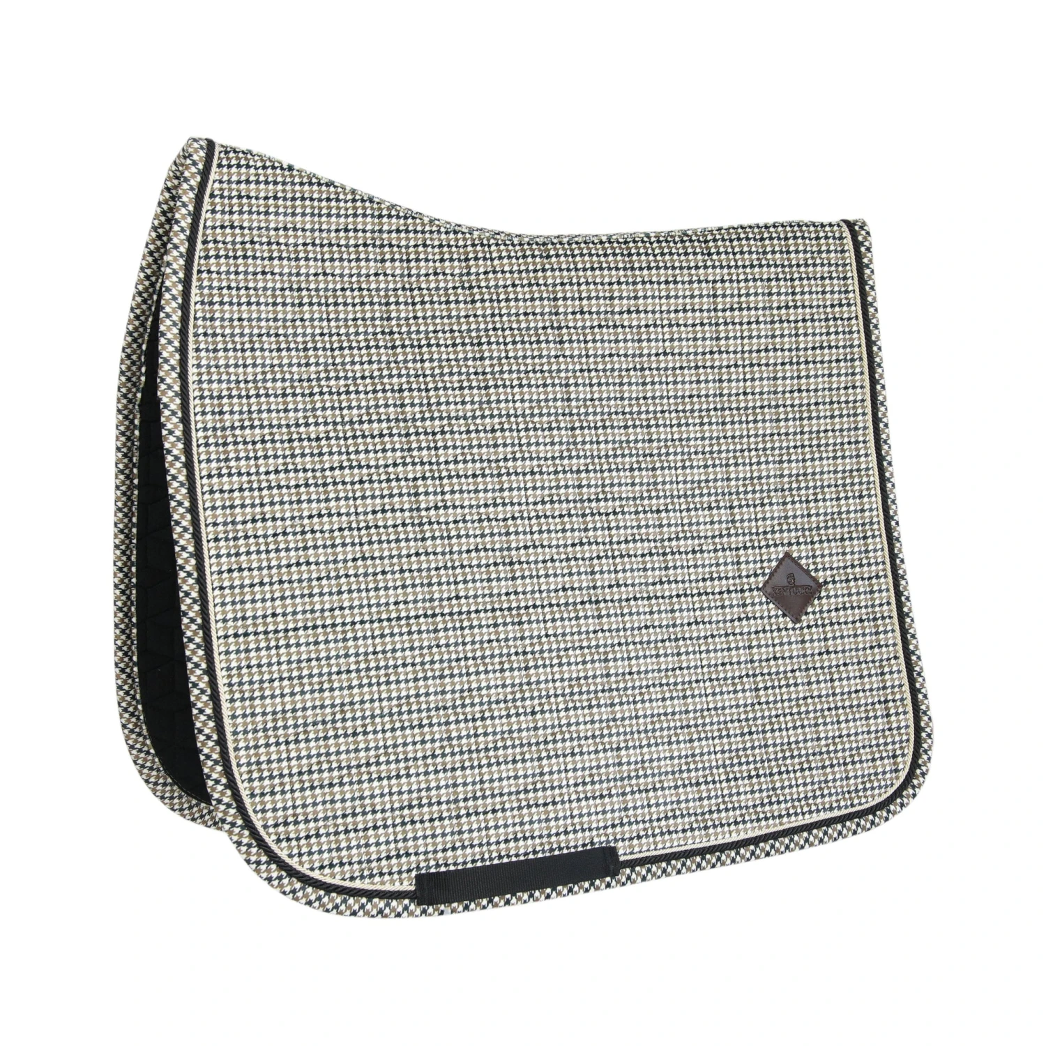 Kentucky Pied-de-Poule Dressage Saddle Pad Brown 1 Kentucky Pied-de-Poule Dressage Saddle Pad Brown