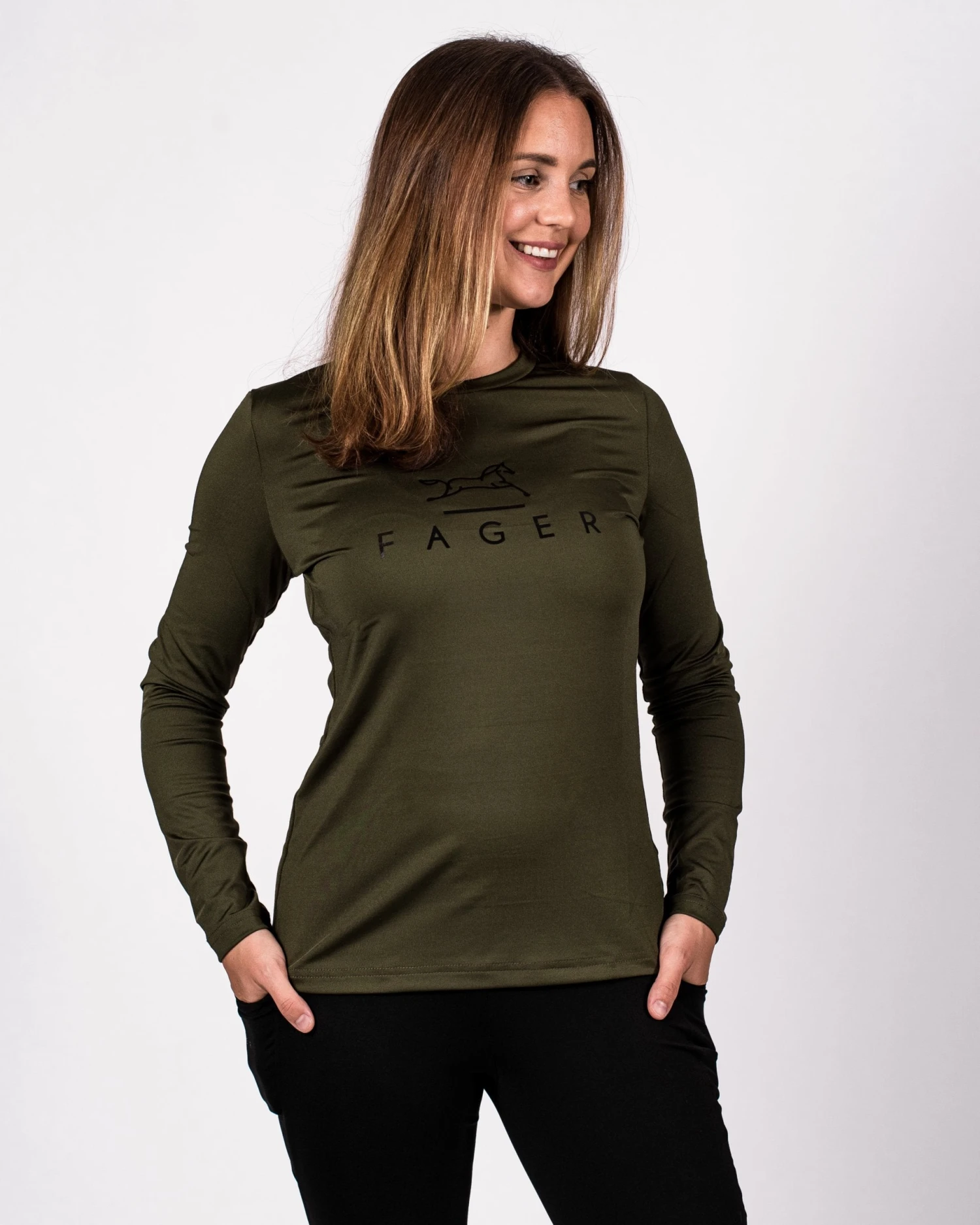 Fager Fia Long Sleeve T-shirt Green 1 Fager Fia Long Sleeve T-shirt Green