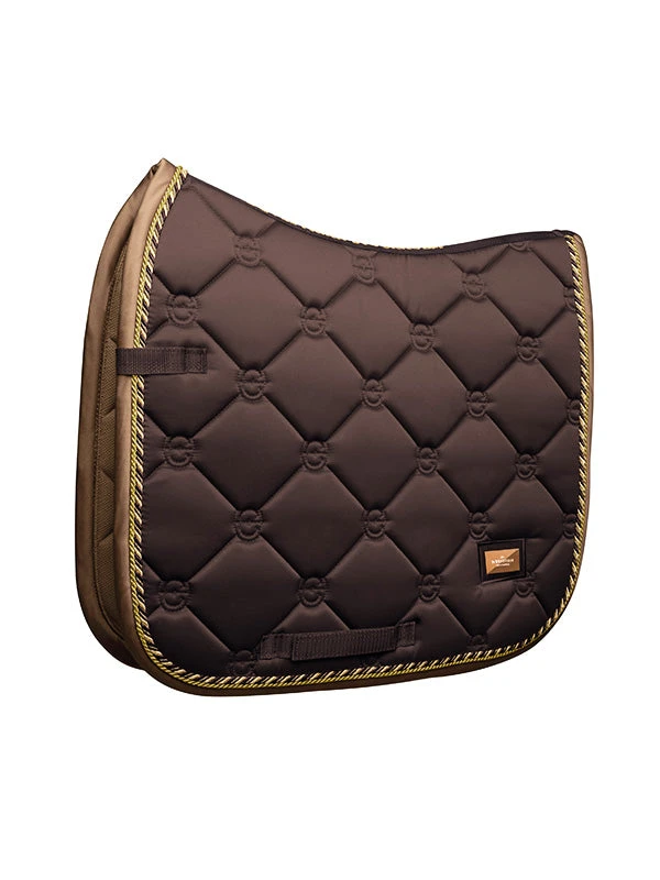 Equestrian Stockholm Dressage Saddle Pad Golden Brown 2 Equestrian Stockholm Dressage Saddle Pad Golden Brown - Image 2