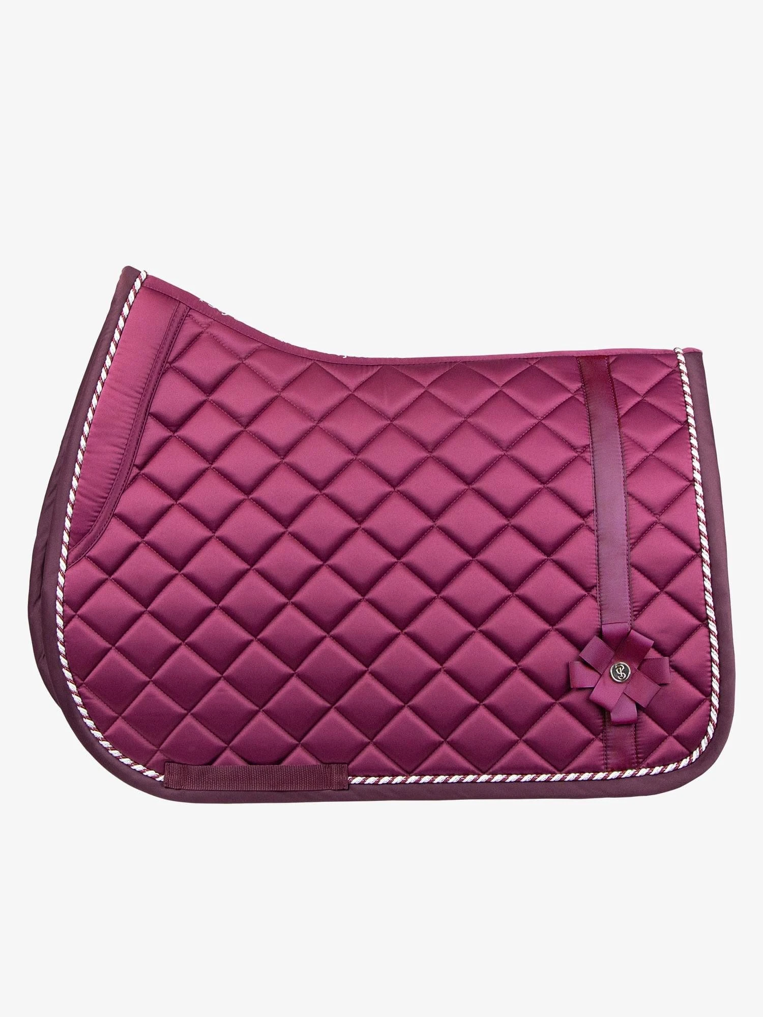 PS Of Sweden Diamond Bow Jump Saddle Pad Berry 1 PS Of Sweden Diamond Bow Jump Saddle Pad Berry