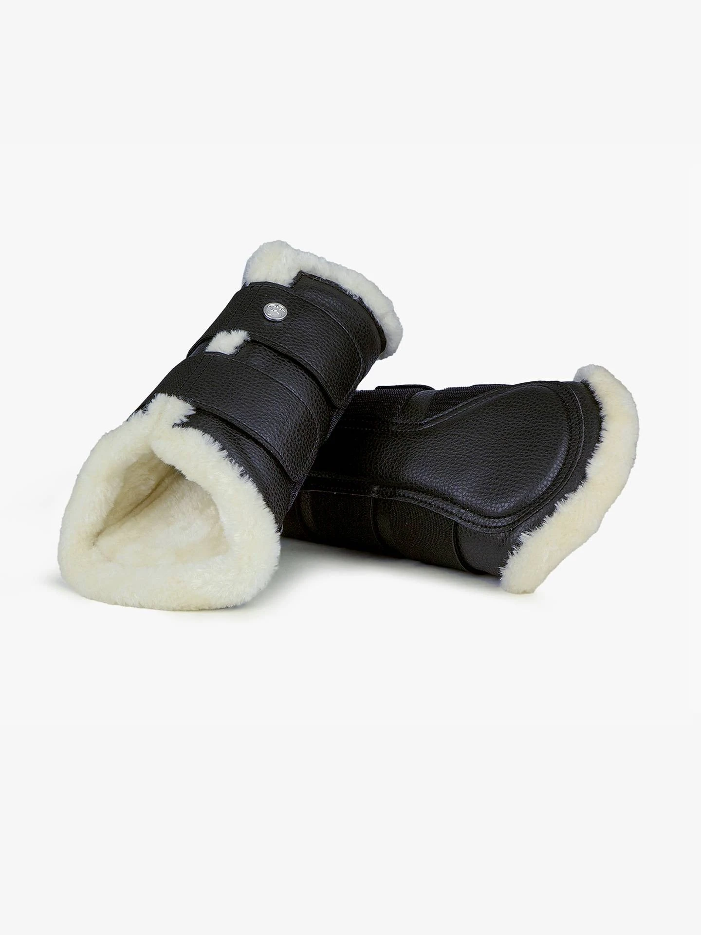 PS Of Sweden Fleece Brushing Boots Black (set Of 4) 1 PS Of Sweden Fleece Brushing Boots Black (set Of 4)