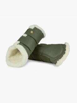 PS Of Sweden Fleece Brushing Boots Moss (set Of 4)