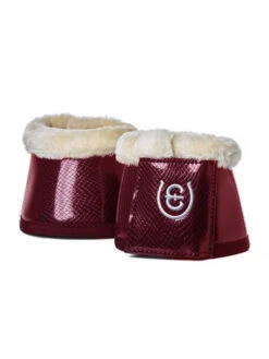 Equestrian Stockholm Fleece Bell Boots Bordeaux