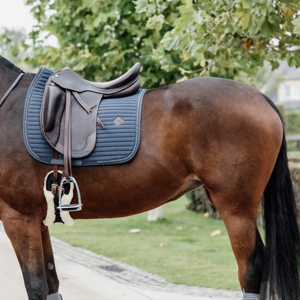 Kentucky Pearls Dressage Saddle Pad Navy 2 Kentucky Pearls Dressage Saddle Pad Navy - Image 2