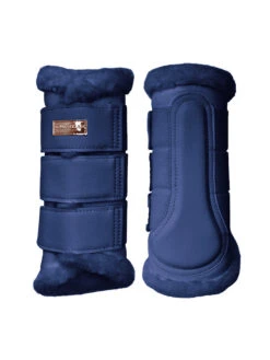 Equestrian Stockholm Fleece Brushing Boots Lagoon Blush