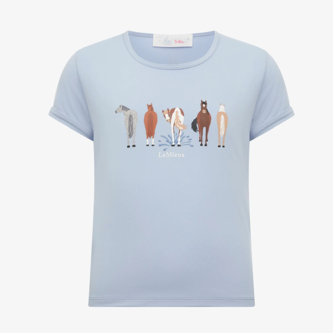 LeMieux Mini Puddle Pals T-Shirt Mist 1 LeMieux Mini Puddle Pals T-Shirt Mist