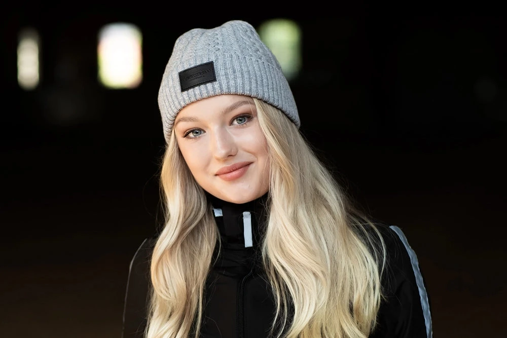 Equestrian Stockholm Reflective Beanie Luminous Black 2 Equestrian Stockholm Reflective Beanie Luminous Black - Image 2