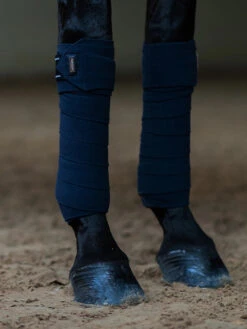 Equestrian Stockholm Bandages Modern Navy Tech -Equestrian Club modern tech navy polo wraps benlindor bandagen bandages hov