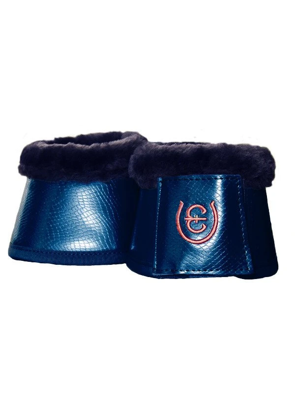 Equestrian Stockholm Fleece Bell Boots Monaco Blue 1 Equestrian Stockholm Fleece Bell Boots Monaco Blue
