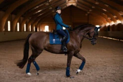 Equestrian Stockholm Dressage Saddle Pad Monaco Blue No Boundaries -Equestrian Club nb monaco blue dressyr full 4