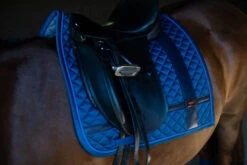 Equestrian Stockholm Dressage Saddle Pad Monaco Blue No Boundaries -Equestrian Club nb monaco blue dressyr full 5