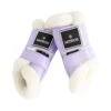 Mrs Ros Fleece Brushing Boots (set Of 4) Lilac Breeze
